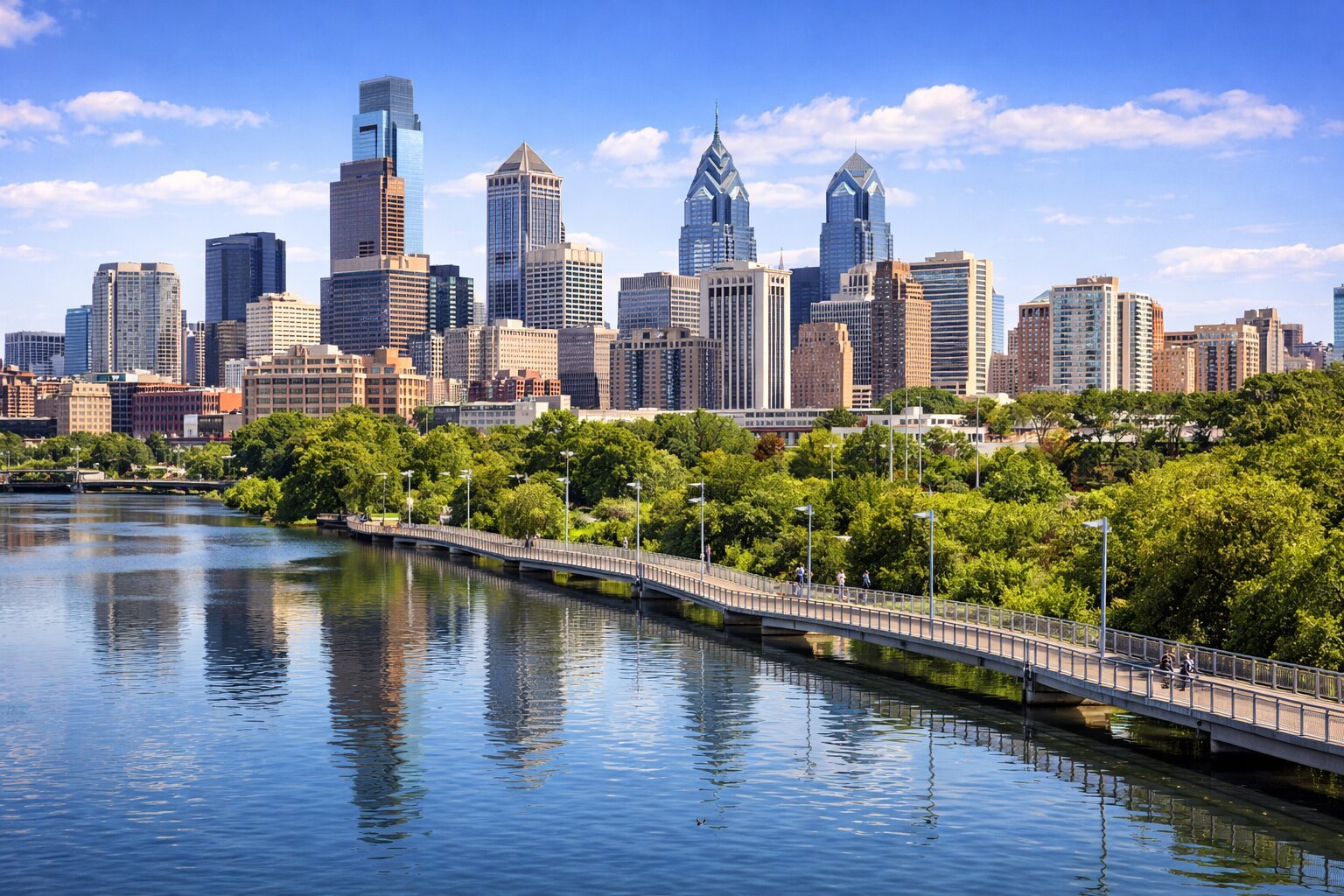 Philadelphia skyline and Overtime Pay Calculator economic environment 2026