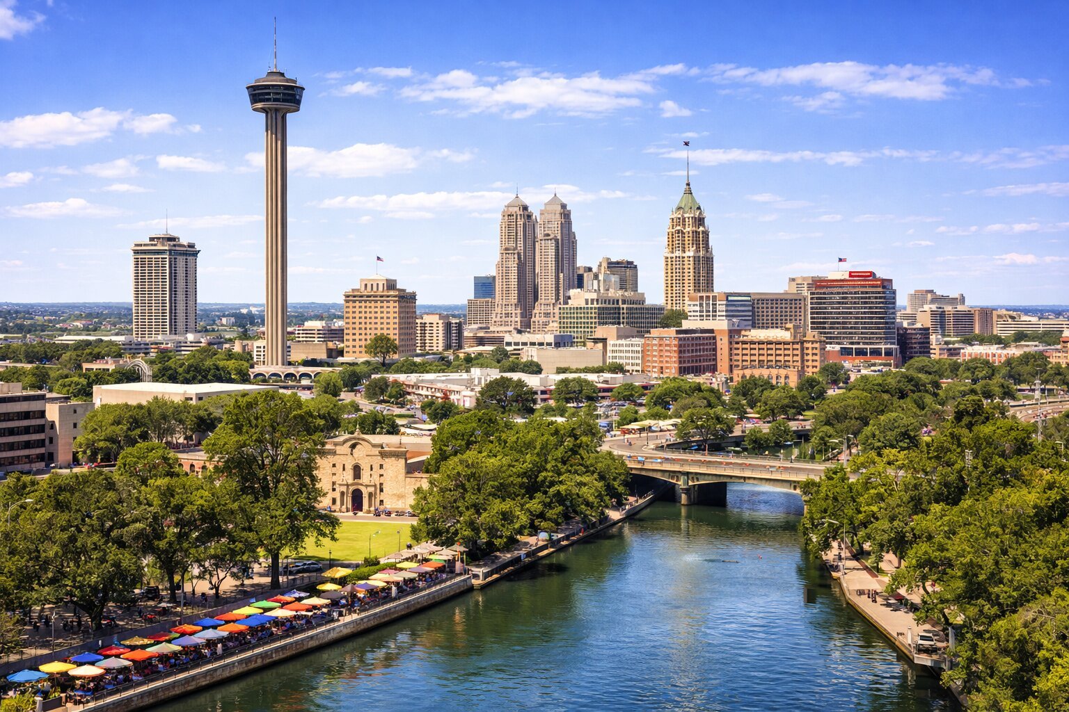San Antonio skyline and refinance-calulator economic environment 2026
